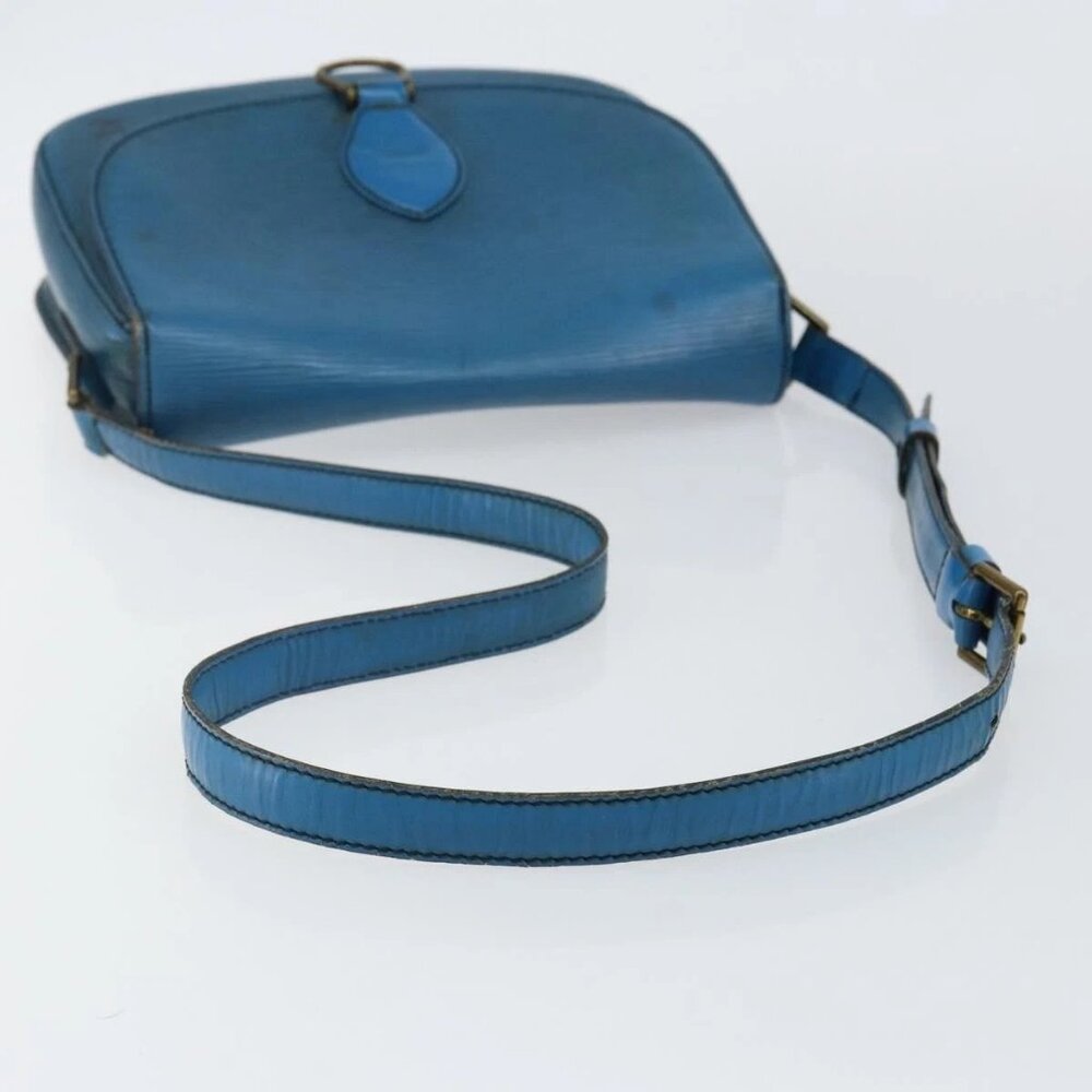 LOUIS VUITTON Epi Saint Cloud GM Shoulder Bag Toledo Blue M52195 LV Auth 142604 - Picture 8 of 16